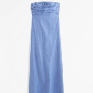 Abercrombie & Fitch Emerson Light Blue Maxi Dress
